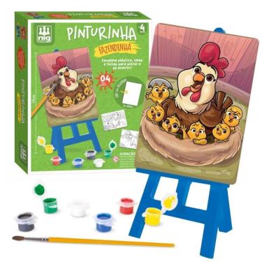 Imagem de Kit De Pintura Infantil Fazendinha 0244 - Nig Brinquedos