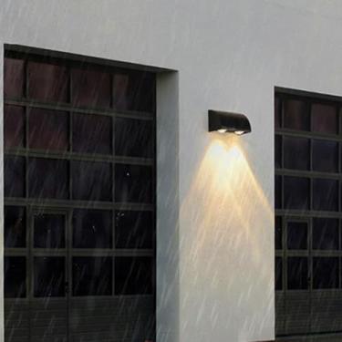 Imagem de GZZBMY Lâmpadas de parede LED para exterior IP65 à prova d'água iluminação de parede de alumínio moderno preto metal lâmpada de parede holofotes interior/exterior para pátio corredor jardins escadas