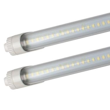 Imagem de CLEANLIFE Lâmpadas LED InstantStart T8 – Pacote com 2 lâmpadas de tubo de LED – Lâmpada Plug and Play para refrigeração, fonte e máquina de venda automática – tampas rotativas, lâmpadas R17d HO T8