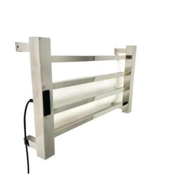 Imagem de Toalheiro elétrico em aço inoxidável polido 304 com temporizador digital, com capacidade para uma toalha(220v,Fio Lado Esquerdo)