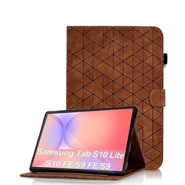 Imagem de Capa para Samsung Galaxy Tab S10 FE/S9 FE 10,9 polegadas/S9 27,9 cm - Capa fólio de couro PU com visualização em vários ângulos com fecho magnético, capa para tablet inteligente despertar/hibernar