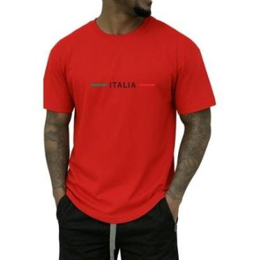 Imagem de Camiseta Gmm Shoes Itália Masculina Casual com Logo Estampado-Masculino
