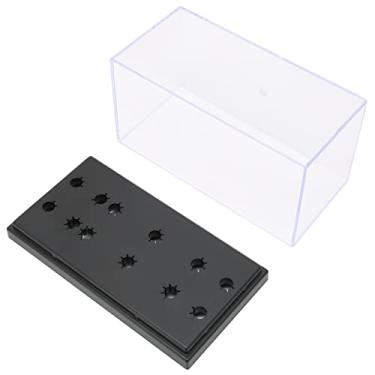 Imagem de Acouto Caixa de Armazenamento de Fonógrafo de última Geração - Caixa de Amostra de Exibição de Rack de Agulha de Fonógrafo, Material ABS Resistente, Transparente, Compatibilidade de Headshell,