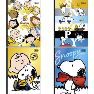 Imagem de Caderno 01X1 Capa Dura Colegial Snoopy 80 Folhas Decorado Costurado 17