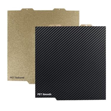 Imagem de Mini placa de construção A1 - folha PEI de aço com mola de 184x184 mm, superfície dupla lisa e texturizada, material H1H PEY PEO PET PEI compatível com impressora Bambulabs A1 Mini 3D(PET-PEI)