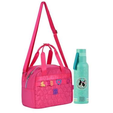 Imagem de Kit Lancheira Garrafa Térmica VD Juvenil Rebecca Bonbon - Clio, Rosa