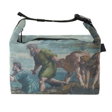 Imagem de TSENQUE Lancheira personalizada Raphael Miraculous Draught Fishes para mulheres, divertida e fofa, lancheira para trabalho, reutilizável, bolsa térmica para o trabalho