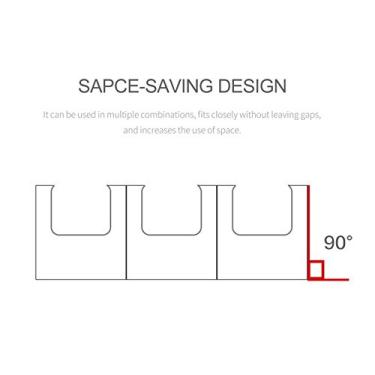 Imagem de Organizador de Armário Mesa Trabalho Organizadores Congelador Residencial Container Armazenamento Alimentos para Organização Cozinha Versátil U-Forma