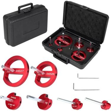 Imagem de Conjunto de alargador de tubo de 8 peças com 2 lâminas de corte quadradas de carboneto Tamanhos: 1/5.1 cm, 3/10.2 cm, 2.5 cm, 1-1/10.2 cm, 1-1/5.1 cm, 5.1 cm, 7.6 cm, 10.2 cm Cabeça de corte de