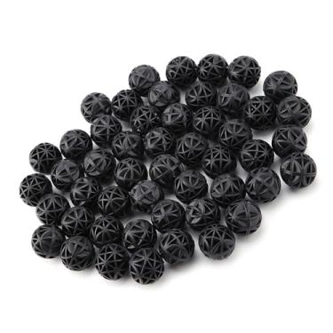 Imagem de GLOGLOW Filtros e Acessórios Meio Filtrante de Aquário Com Algodão para Tanque de Peixes e Aquário Grande Volume para Filtragem de água Doce e Salgada Bola Bioquímica de 50 Unidades, Bolas