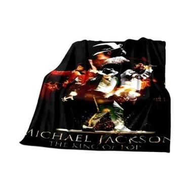 Imagem de Cobertor Super Macio Michael J-Jackson De Alta Qualidade Para Viagem, 