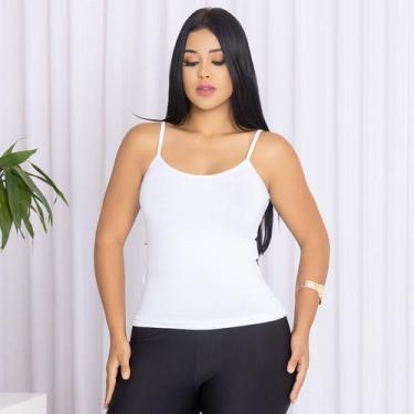 Imagem de Camiseta Regata Feminina Tecido Premium Primavera Verão - RIDENS, Bran