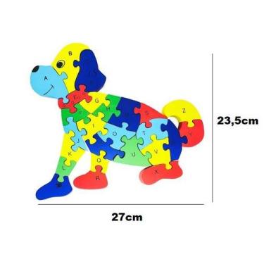 Imagem de Quebra-cabeça Mdf Cachorro 26 Peças Infantil 3d - Lynx Produções artis