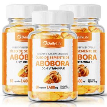 Imagem de Kit 3x Óleo Semente Abóbora Vitamina E 60 Cápsulas Sem Glúten Uso Adul