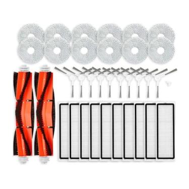 Imagem de Compatible Compatible With Xiaomi Robot Vacuum S10+ / S10 Plus B105 Spare Parts Accessories Main Side Brush Hepa Filter Mop Rag Cloth(Clear)