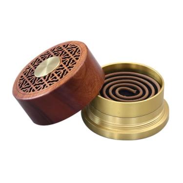 Imagem de Queimador de incenso de latão para uso doméstico, quarto, incenso floral, sândalo, portátil, caixa de incenso chinês antigo, suporte para queimador de incenso
