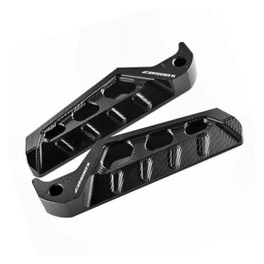 Imagem de Anti-derrapante Para cb500x cb 500x cb500 x 2017-2021 2020 2019 2018 cnc apoio para os pés do passageiro traseiro para pedais traseiros(Preto)
