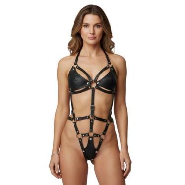 Imagem de Harness Streaper BY015 Couro Legítimo, G