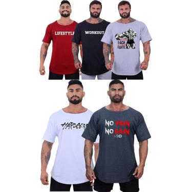 Imagem de Kit 5 Camisetas Morcegão Masculina MXD Conceito Fitness Academia Musculação-Masculino