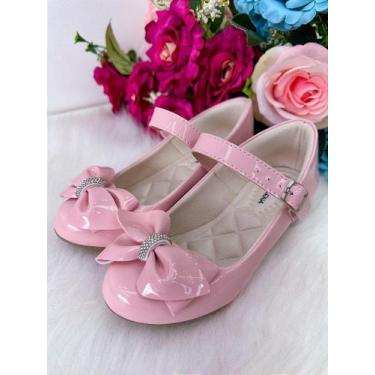 Imagem de Sapatilha Flor Di Mila Rubia com Saltinho Rosa para Bebê, Pastel pink,