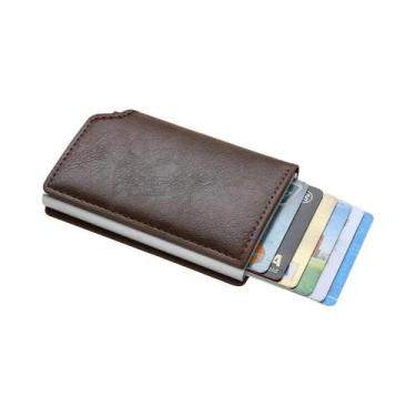 Imagem de Porta-cartões De Crédito RFID Unissex, Fino, Inteligente E Minimalista