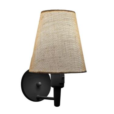Imagem de Lustre Pendente Quadrado Vivare Md-4075 Cúpula Em Tecido 30/50x50cm - Bivolt Preto-rustico Bege 110v/220v