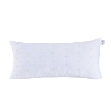 Imagem de Almofada Rolinho com Enchimento Urbany Hipercal 400 Fios 100% Poliéster - Branco