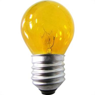 Imagem de Lampada Bolinha Brasfort 15Wx220V Amarela 8487 - Kit C/25, 220V