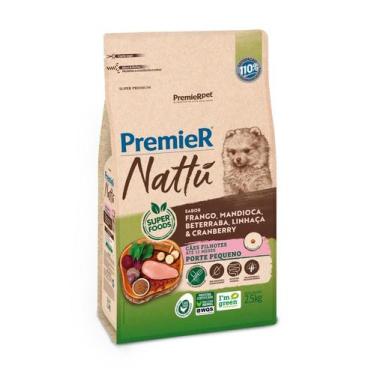 Imagem de Ração Premier Nattu Sabor Mandioquinha Para Cães Adultos Raças Pequena