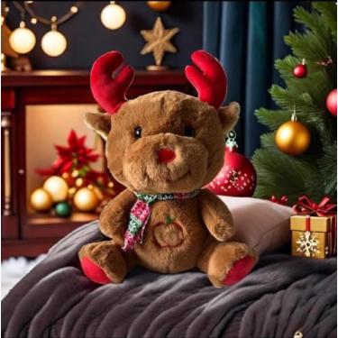 Imagem de Rena de Pelúcia que Respira – Macia, Interativa e Super Aconchegante