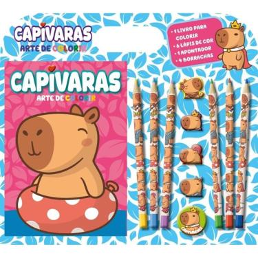 Imagem de Capivaras Arte de Colorir