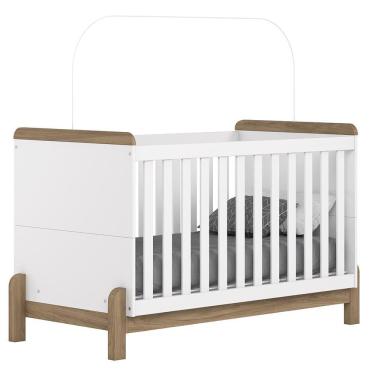 Imagem de Berço Americano Mini Cama Ternura Branco-jequitibá - Móveis Henn Branco-jequitibá