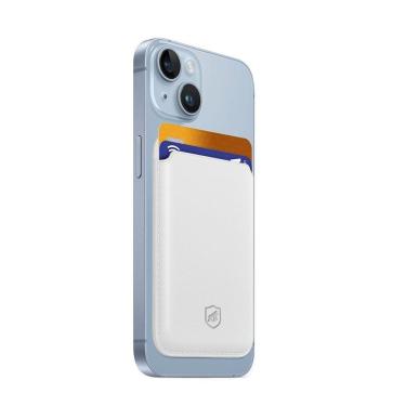 Imagem de Carteira Magsafe - Porta Cartão Magnético - Branca - Gshield