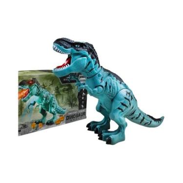 Imagem de Grande Robô Dinossauro Andante Para Crianças Com Luz, Som, Spray E Fun