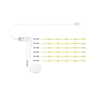 Imagem de Luz LED COB Com Sensor De Movimento E Interruptor Touch Para Armários,