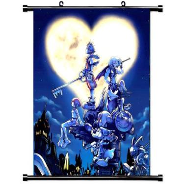 Imagem de Arte de parede em tela Kingdoms Hearts Rikus Anime 40x60cm - yiweisai
