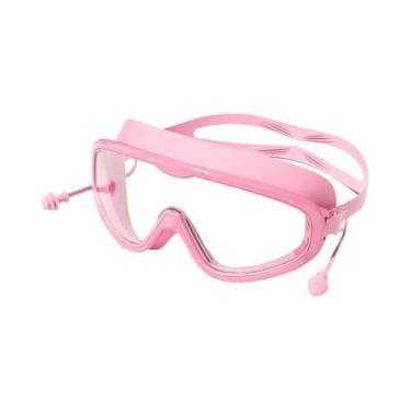 Imagem de Óculos De Natação Para Crianças Com Lente Grande HD À Prova d'Água E A