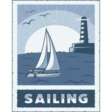 Imagem de Kit 5 Placas Sailing Navio 27X35 - Sinalizo
