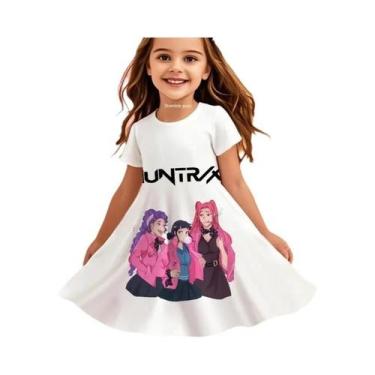 Imagem de Vestido Casual De Verão Para Meninas Pequenas Kpop Demon Hunters, Vest