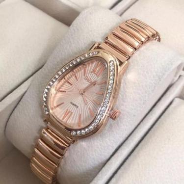 Imagem de Relógio Feminino Luxo com Pedrinhas - dulock, Rose