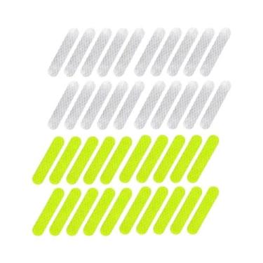 Imagem de Adesivos Refletivos De Segurança Noturna Para Capacete De Moto, Carro,