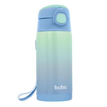 Imagem de Garrafa Térmica Buba Parede Dupla Degradê Azul 400ml