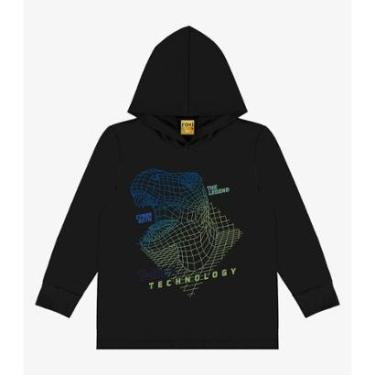 Imagem de Camiseta Rovi Kids Infantil Manga Longa Com Capuz Masculina-Masculino