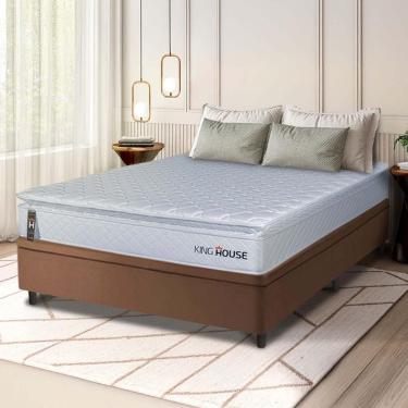 Imagem de Cama Box Baú Luanda Espuma D28 Casal 138x188 King House