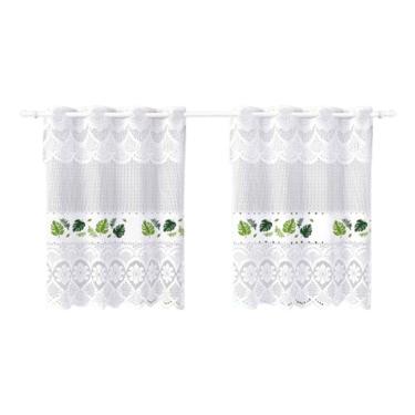 Imagem de Cortina Pia Bando Vitro Formosa Renda Cozinha 1,60x0,80x0,20