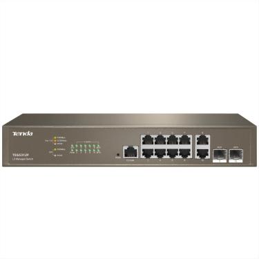 Imagem de Switch 12 Portas Tenda TEG5312F - 10 Portas Gigabit - 2 Portas SFP - Gerenciável L3