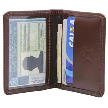 Imagem de Carteira Masculina Slim Em Couro Porta Cnh Porta Cartões-Masculino