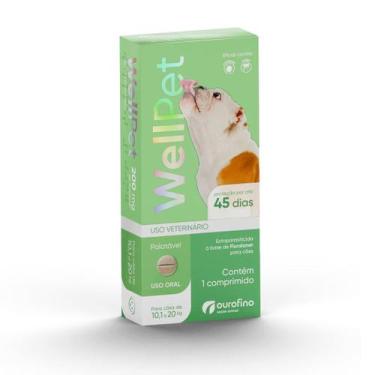 Imagem de Antipulgas Carrapatos Wellpet Cães Ourofino 200mg 10,1 A 20kg - OURO F