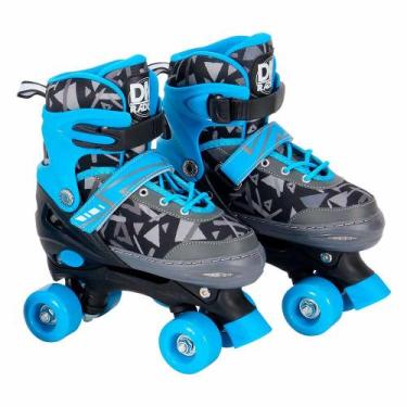 Imagem de Patins Quad com Acessórios - Ajustável - 34 a 37 - M - Azul - DM Radic