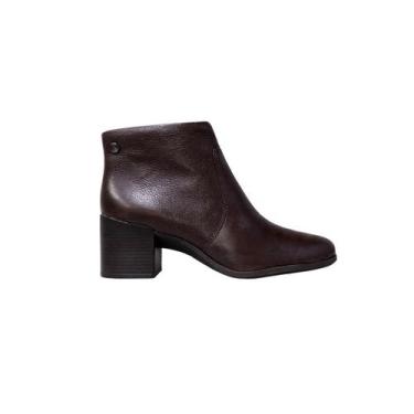 Imagem de Bota Cano Curto Feminina Couro Bottero 346901 Marrom, Cafe, 35